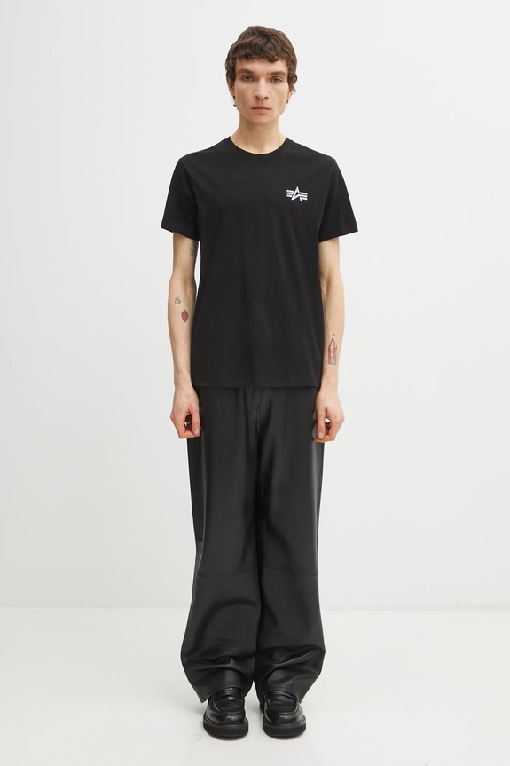 Alpha Industries cotton t-shirt 148516 black