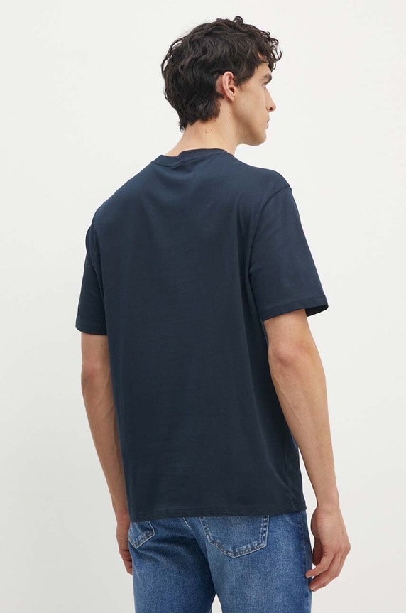 Odzież Armani Exchange t-shirt bawełniany 6DZTBD.ZJ3VZ granatowy