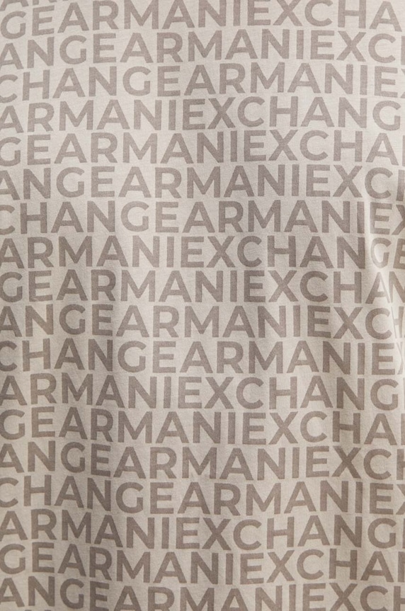 Armani Exchange t-shirt bawełniany beżowy 6DZTJA.ZJH4Z