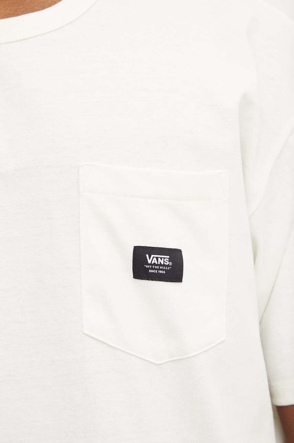 Pamučna majica Vans VN000G3YFS81 bež