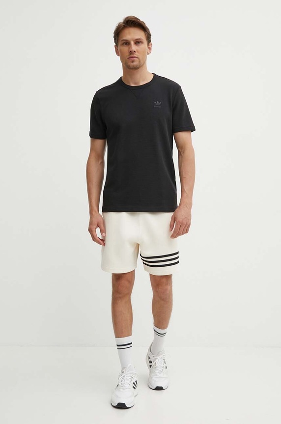 adidas Originals tricou Essential IW5804 negru AW24