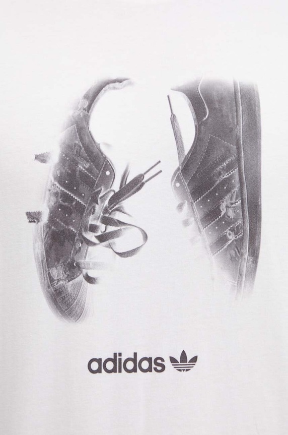 Bavlněné tričko adidas Originals IY3430 béžová