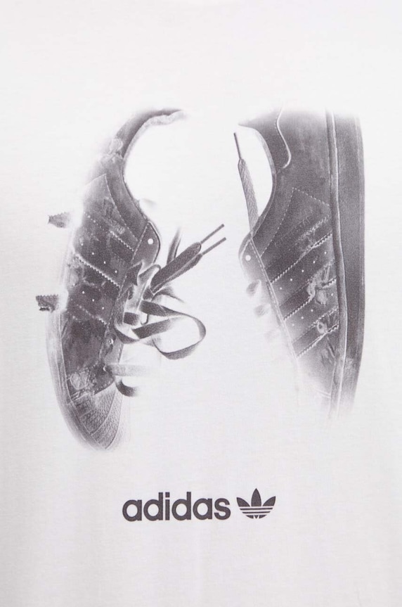 Bavlněné tričko adidas Originals IY3430 béžová