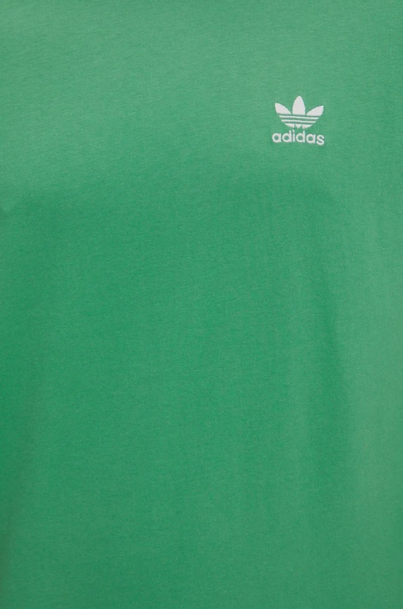 Bavlněné tričko adidas Originals zelená IZ2106