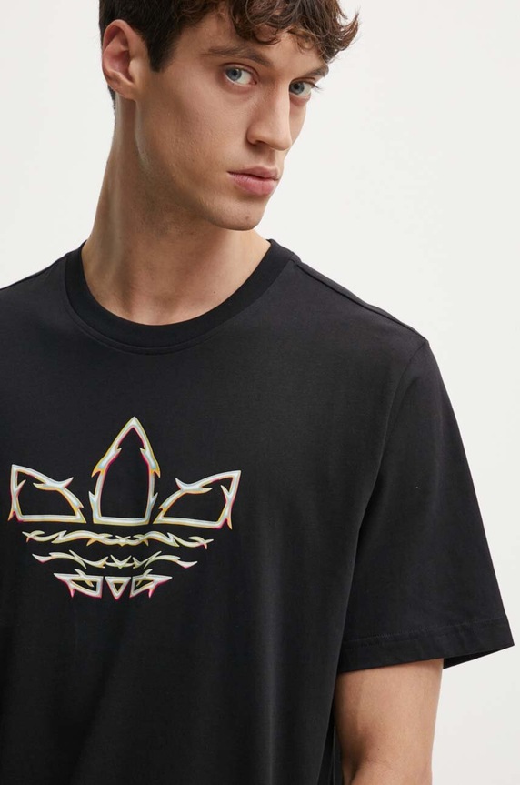 Bavlněné tričko adidas Originals Pride x Pabllo Vittar potisk černá IZ4896