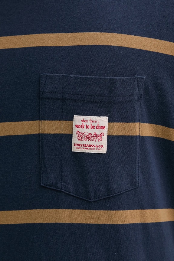Levi's t-shirt bawełniany A5850 granatowy