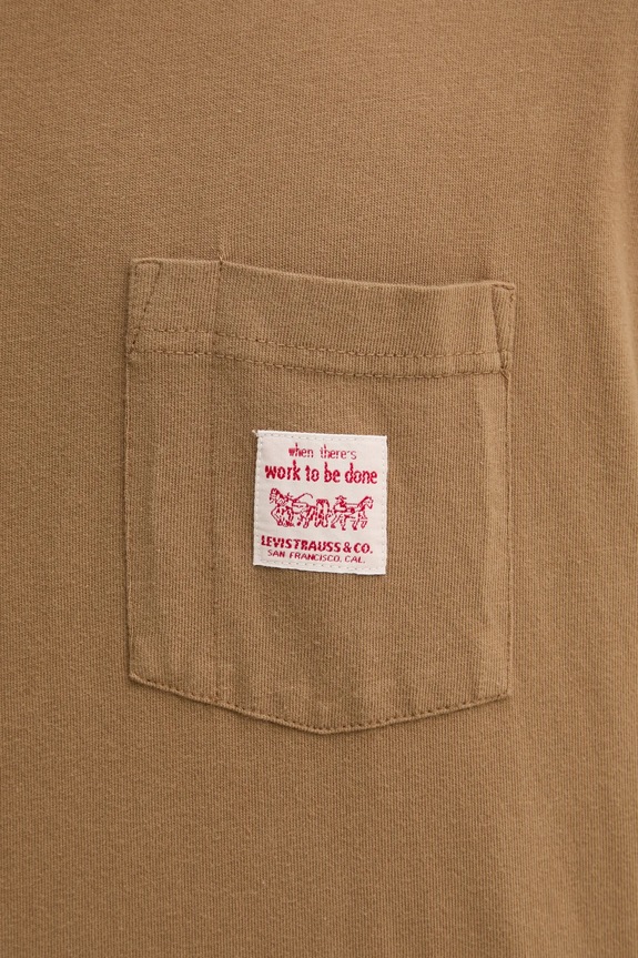 Pamučna majica Levi's A5850 smeđa