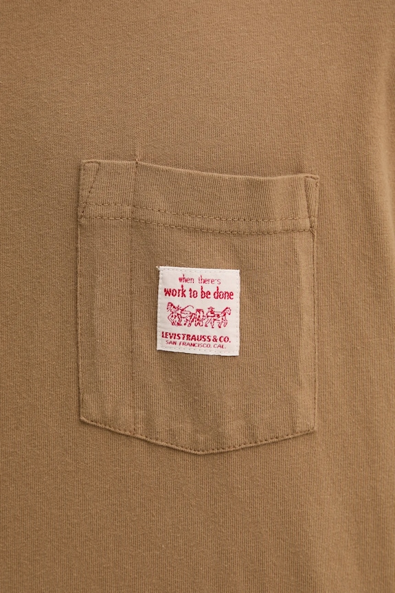 Pamučna majica Levi's A5850 smeđa