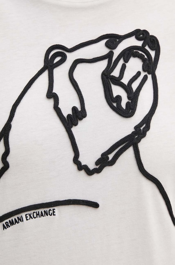 Armani Exchange t-shirt bawełniany XM000044.AF10334 biały