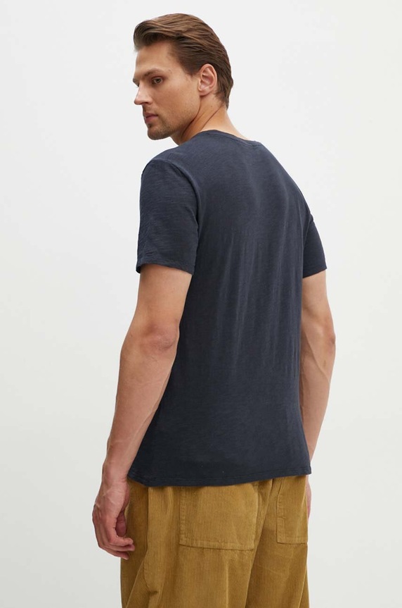 Ρούχα Βαμβακερό μπλουζάκι American Vintage MBYSA18BH24 σκούρο μπλε