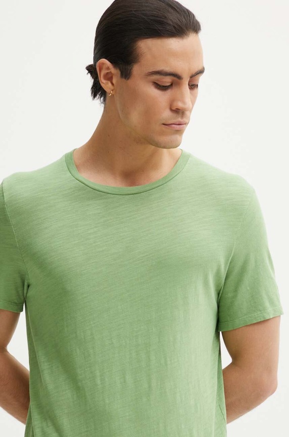 American Vintage tricou din bumbac verde MBYSA18BH24