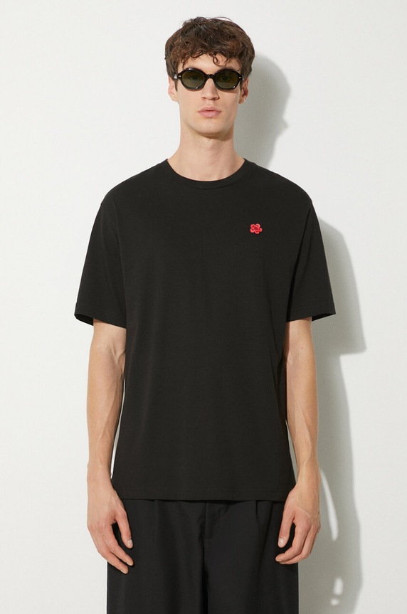 Pamučna majica Kenzo Gots Boke Classic regular crna FE65TS4744SG.99J