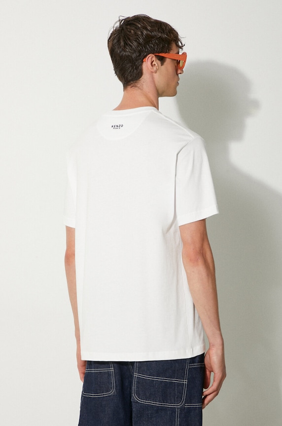 Ρούχα Βαμβακερό μπλουζάκι Kenzo Gots Boke Classic T-Shirt FE65TS4744SG.02 λευκό