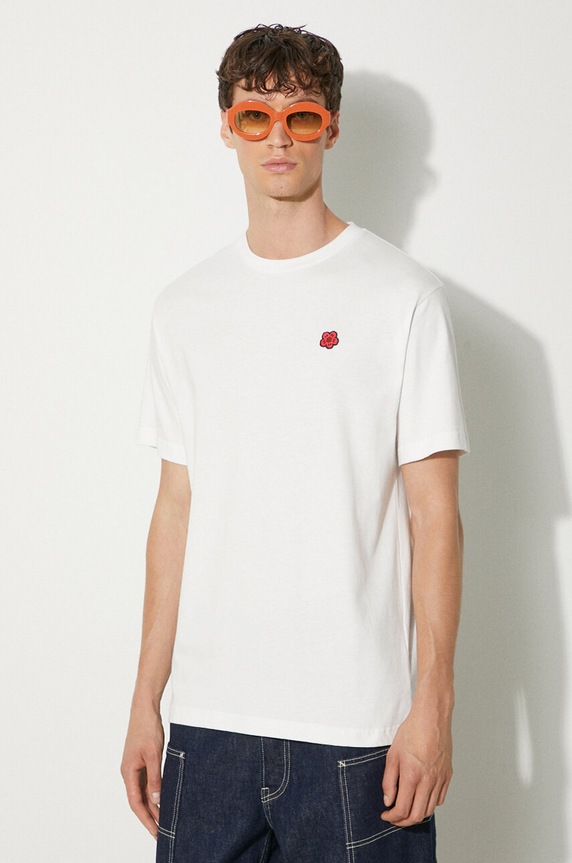Kenzo cotton t-shirt Gots Boke Classic T-Shirt FE65TS4744SG.02 white