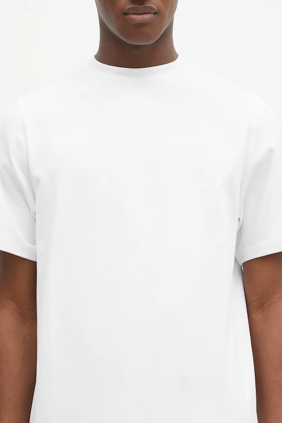 Wood Wood t-shirt bawełniany Mela Mask GOTS biały 12432503.2106