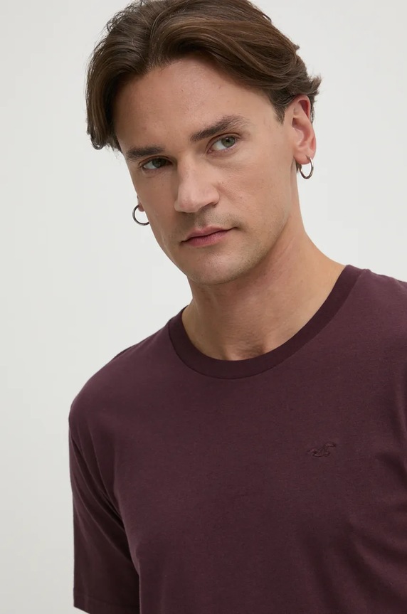 Hollister Co. pamut póló burgundia KI324.2136.420