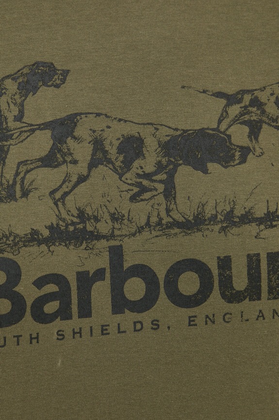 Bavlnené tričko Barbour MTS1346 zelená