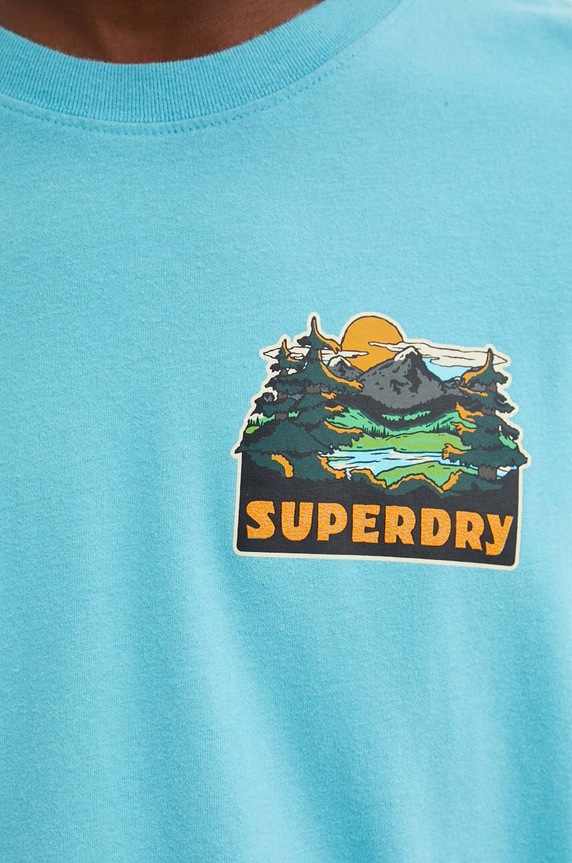 Superdry t-shirt M1012017A.2YV kék