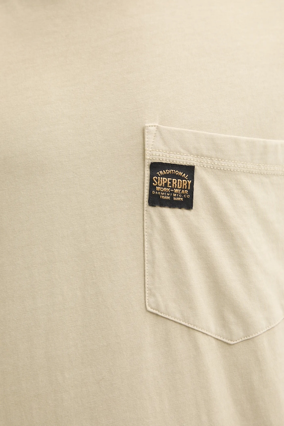 Памучна тениска Superdry M1012079A.2LH бежов