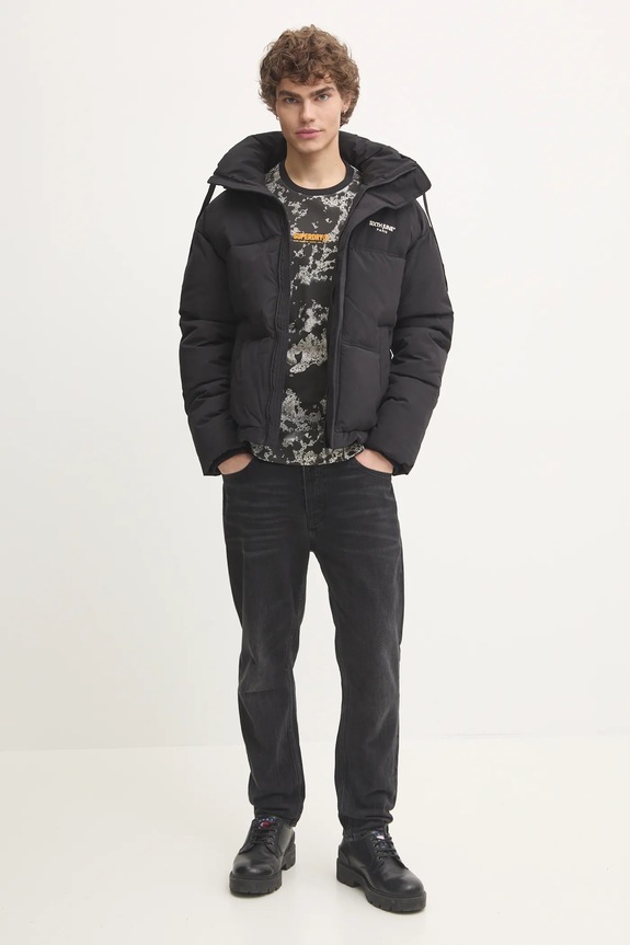 Bavlnené tričko Superdry M1012034A.D7X čierna AW24