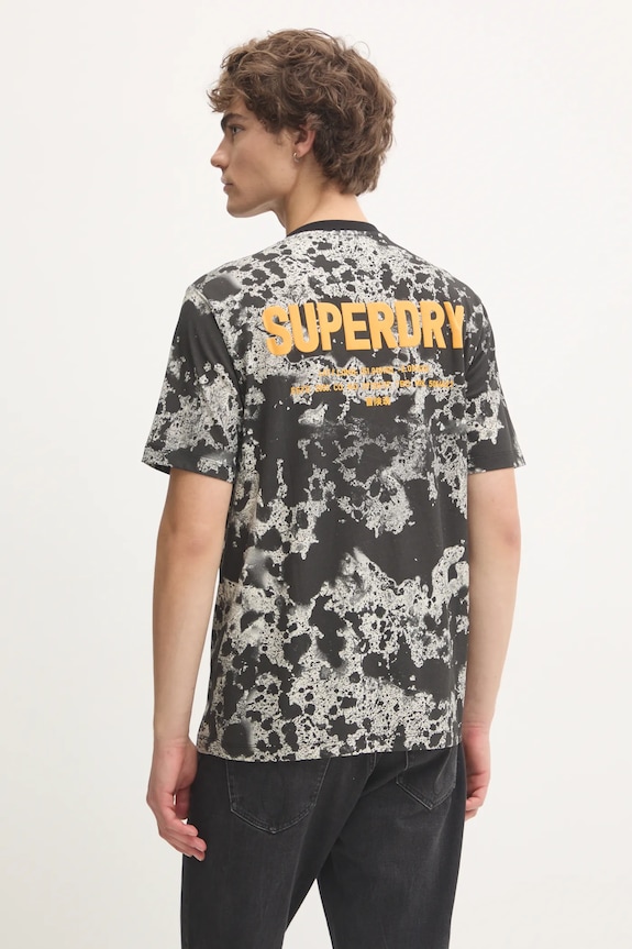 Oblečenie Bavlnené tričko Superdry M1012034A.D7X čierna