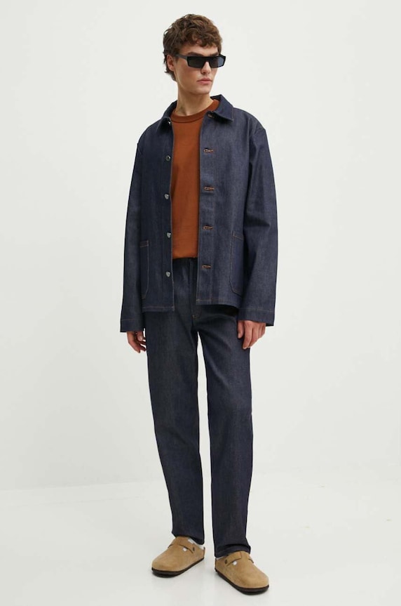 Bavlnené tričko A.P.C. t-shirt boxy petit vpc COHBQ.H26391 hnedá AW25