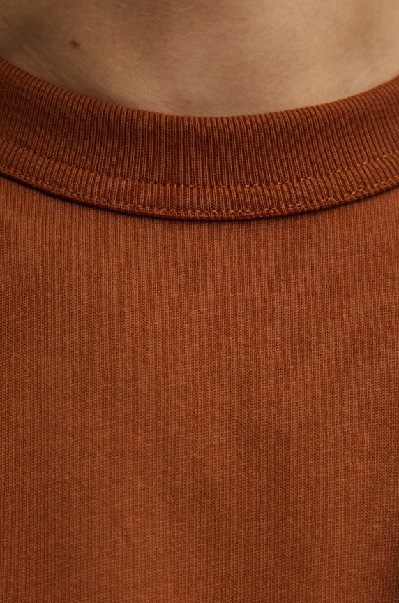Bavlnené tričko A.P.C. t-shirt boxy petit vpc COHBQ.H26391 hnedá