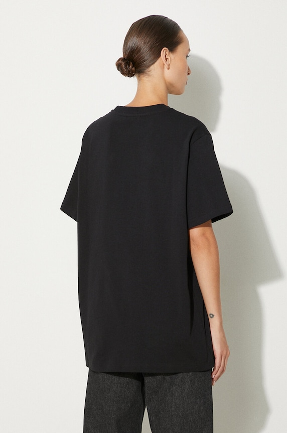 Odjeća Pamučna majica A.P.C. standard rue madame GOTS COHBU.M26388 crna
