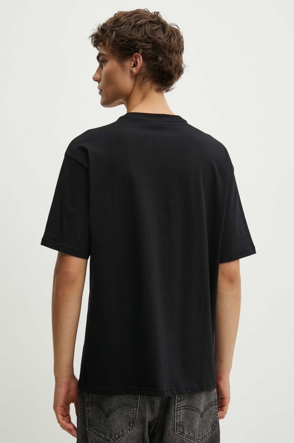 Odzież A.P.C. t-shirt bawełniany t-shirt boxy micro logo GOTS COHBW.H26386 czarny