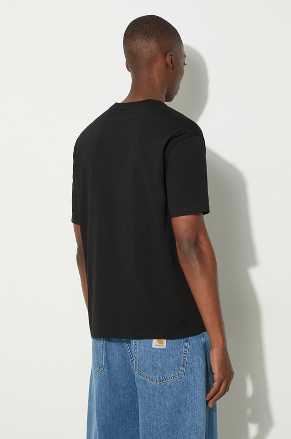 Oblečení Bavlněné tričko A.P.C. t-shirt boxy micro logo GOTS COHBW.H26386 černá