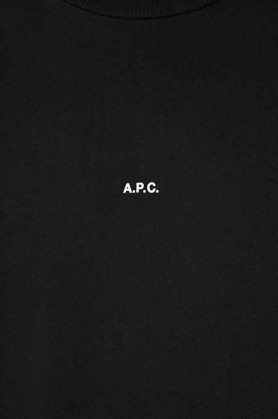 Bavlněné tričko A.P.C. t-shirt boxy micro logo GOTS COHBW.H26386