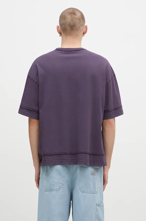 Oblečení Bavlněné tričko Alpha Industries Open Edge 148505 fialová