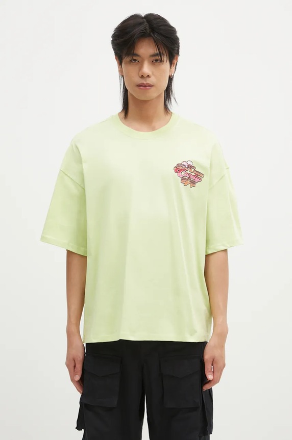Alpha Industries cotton t-shirt Candy Crew cotton green 148509