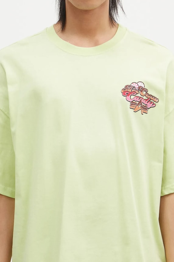 Alpha Industries cotton t-shirt Candy Crew green 148509