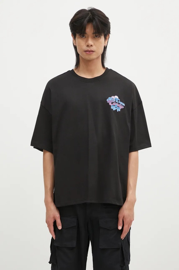Clothing Alpha Industries cotton t-shirt Candy Crew 148509 black