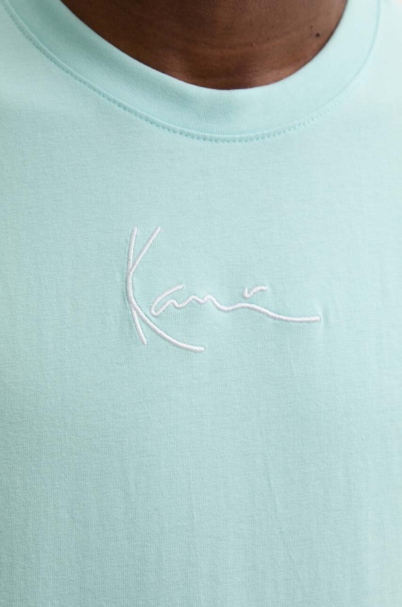 Karl Kani t-shirt bawełniany 60300099 turkusowy