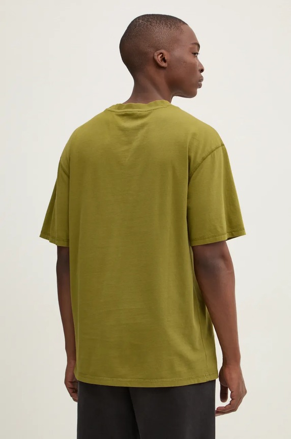 Odzież Karl Kani t-shirt bawełniany 60300095 zielony