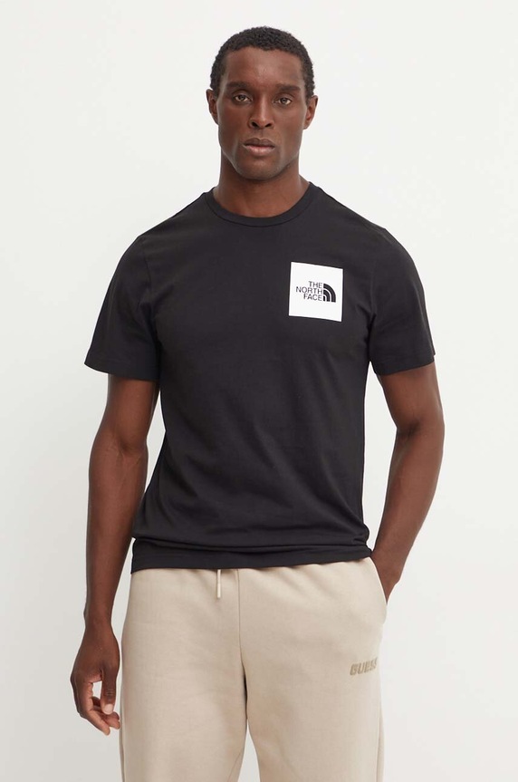 Tričko The North Face Fine Tee nášivka čierna NF0A8A6MJK31