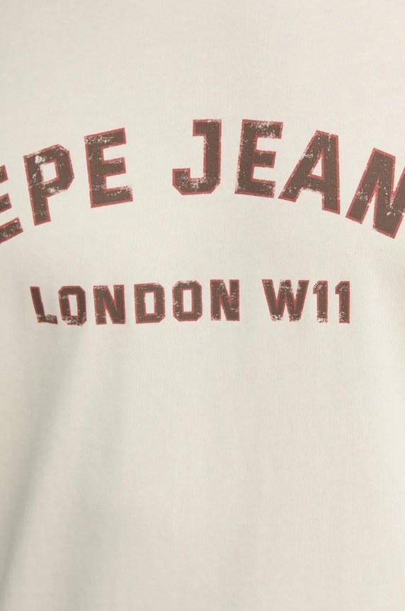 Pamučna majica Pepe Jeans ALDRIDGE PM509628 bež