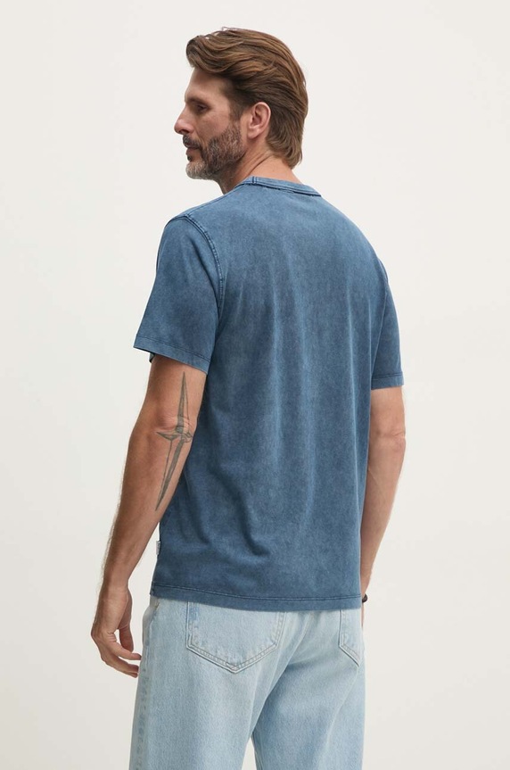 Ρούχα Βαμβακερό μπλουζάκι Pepe Jeans SILVERTON TEE PM509645 σκούρο μπλε