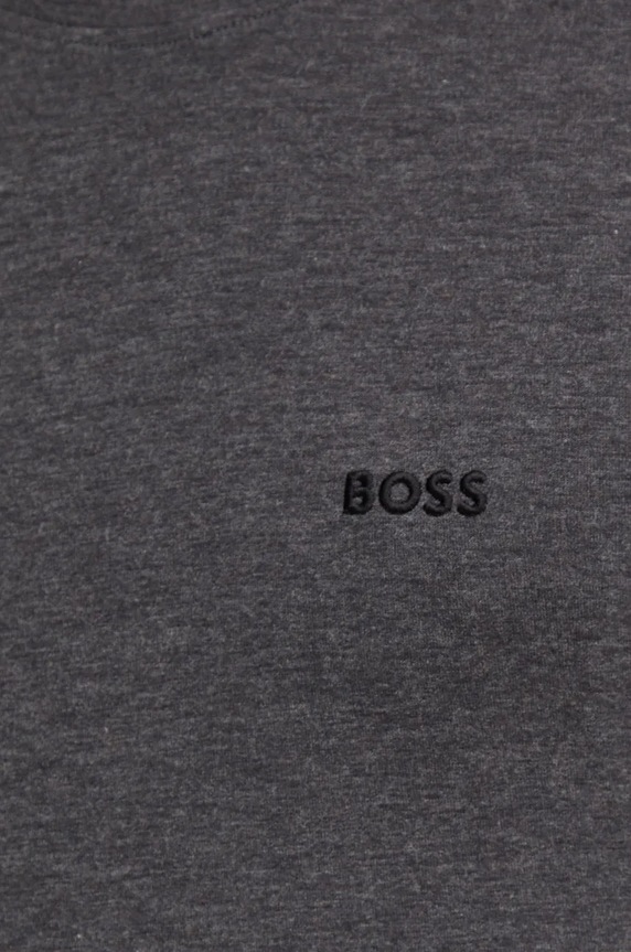 BOSS t-shirt z domieszką wełny szary 50523879