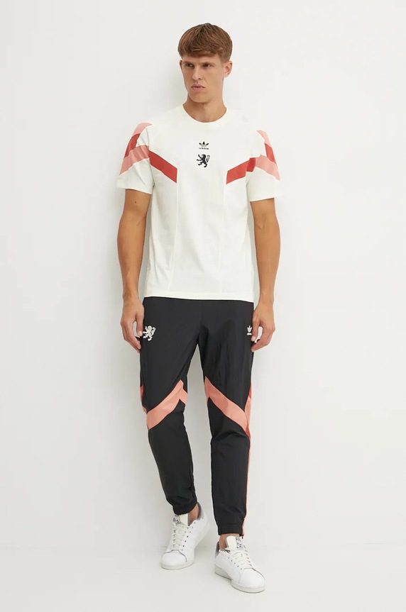Tričko adidas Originals Olympique Lyon IS6489 béžová AW24