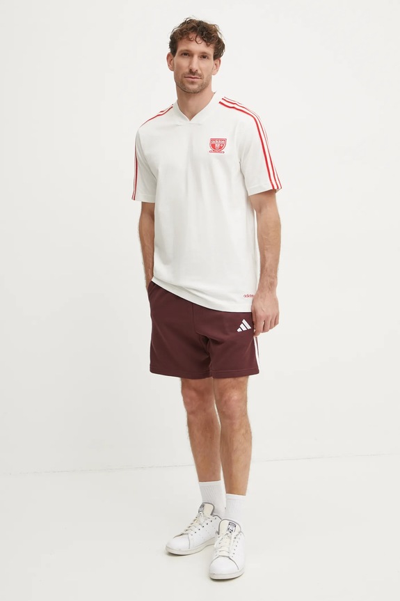 Bavlněné tričko adidas Originals IX9633 béžová AW24