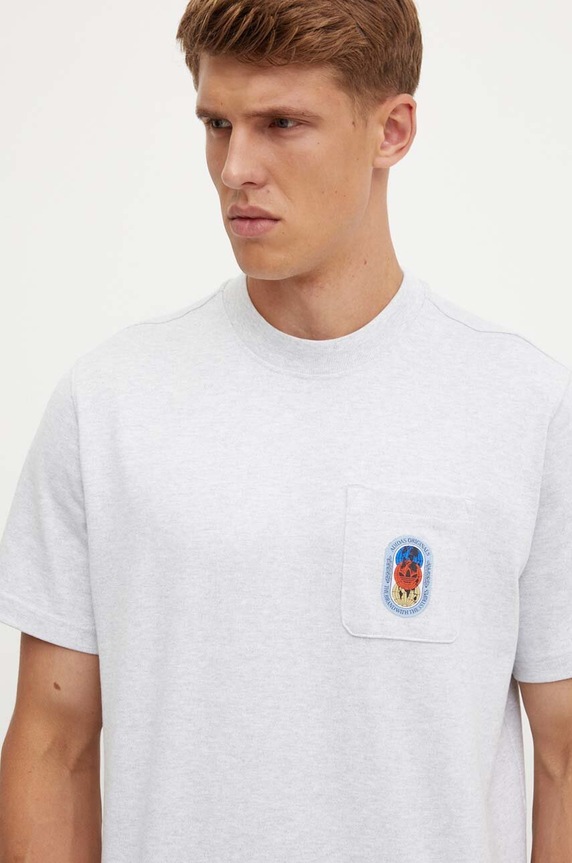 Bavlněné tričko adidas Originals šedá IZ2552
