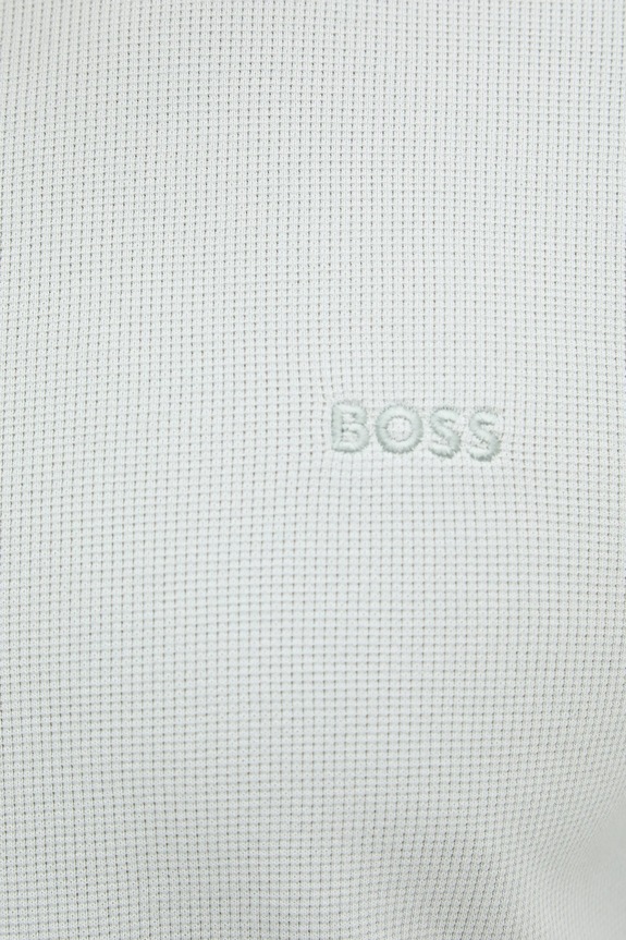 Tričko s dlhým rukávom BOSS Orange 50520725 tyrkysová