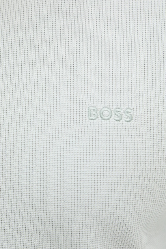 Tričko s dlhým rukávom BOSS Orange 50520725 tyrkysová