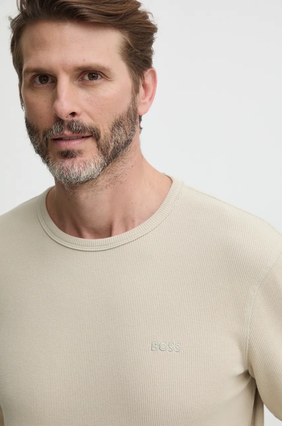 BOSS Orange longsleeve Tempesto bej 50520725
