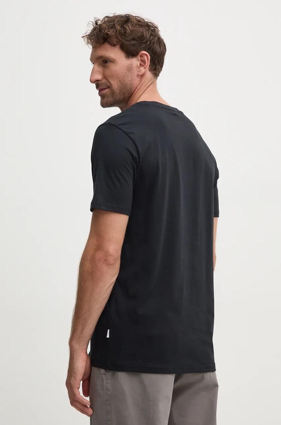 Odzież Lindbergh t-shirt bawełniany 30.400235.SPACE.BLAC czarny