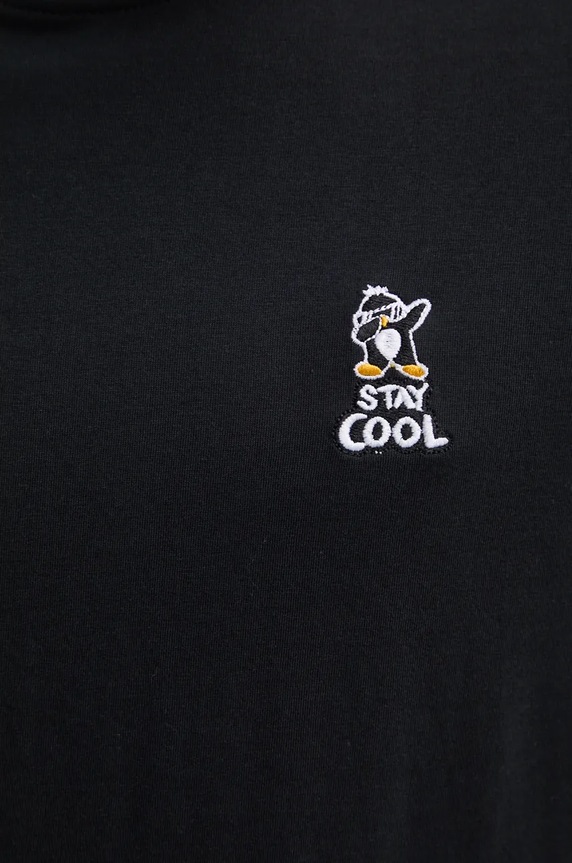 Lindbergh t-shirt bawełniany 30.400235.SPACE.BLAC czarny