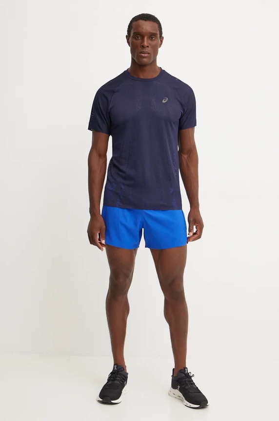 Asics tricou de alergare Metarun 2011C986.401 bleumarin AW24